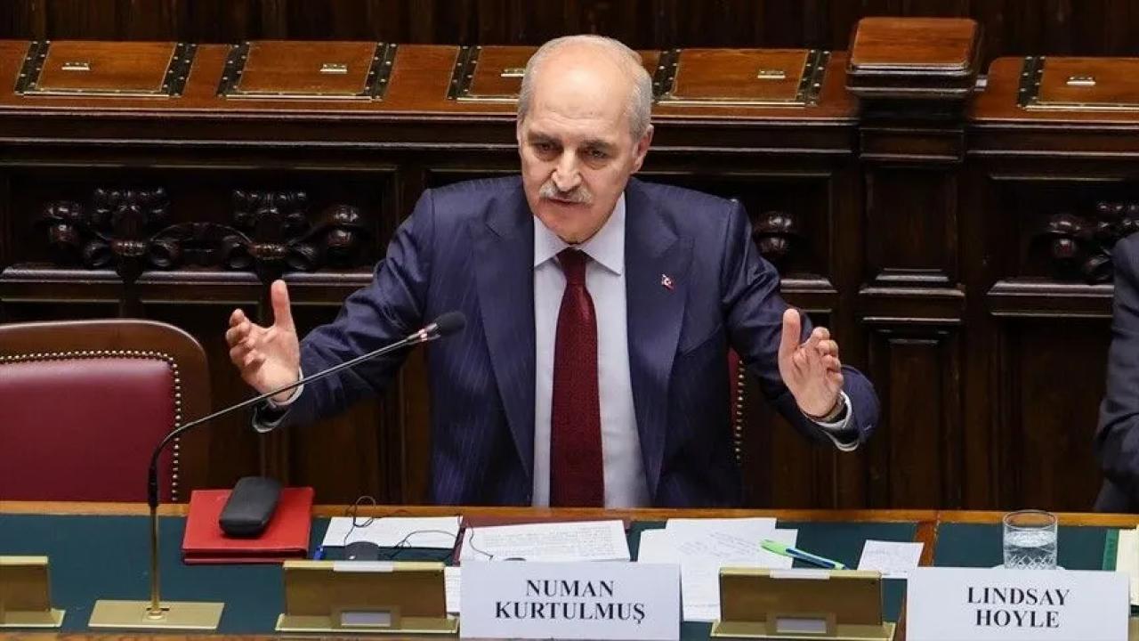 TBMM Başkanı Kurtulmuş: Uluslararası toplumu hukuku korumak için adım atmaya çağırıyoruz