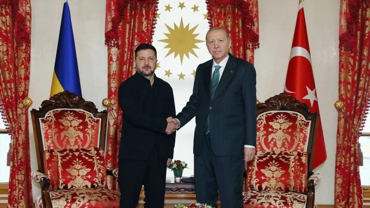 Cumhurbaşkanı Erdoğan, Ukrayna Devlet Başkanı Zelenskiy ile görüştü